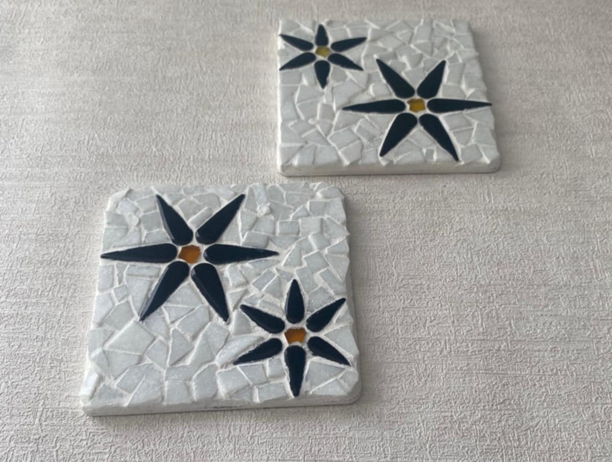 Square Flower Coasters