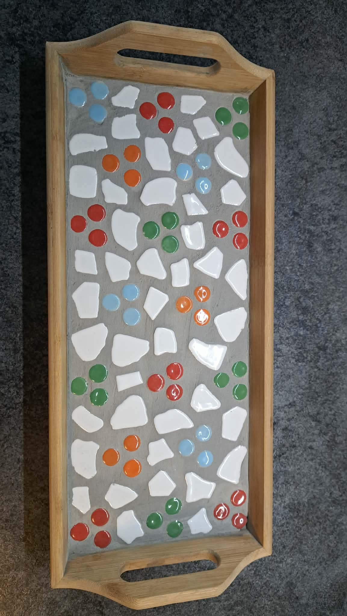 Mosaic Rainbow Spotty Tray