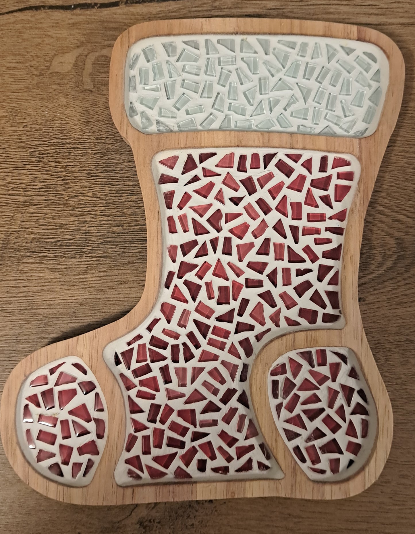 Mosaic Christmas stocking