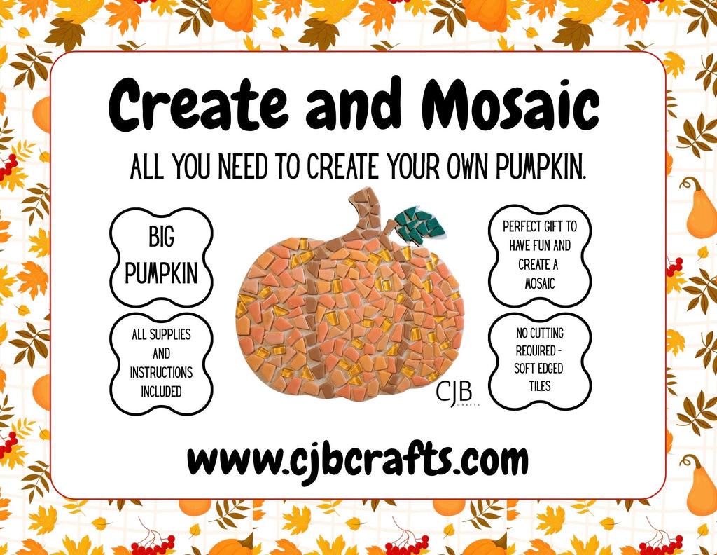 Large Pumpkin Mosaic Kit