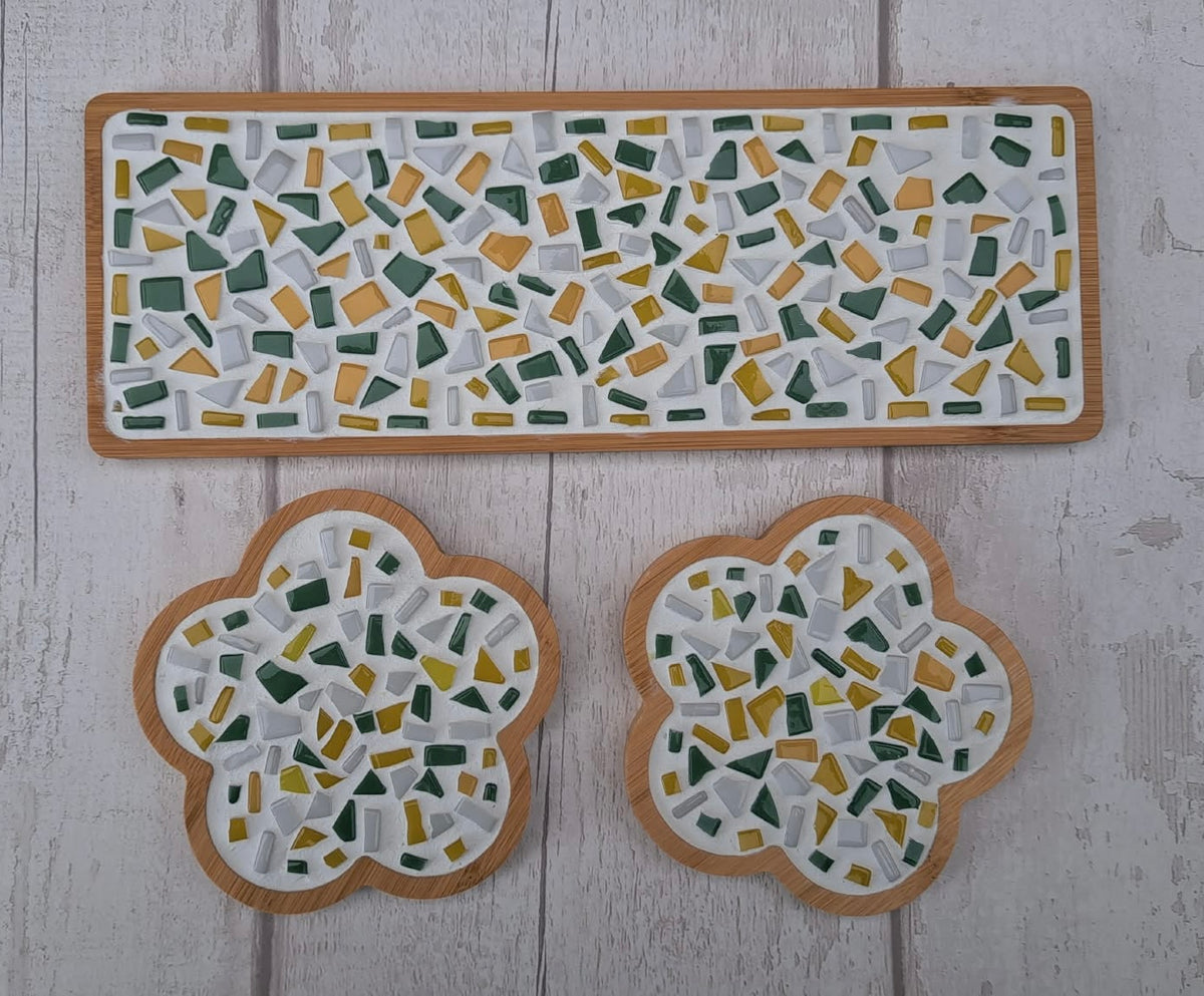 Small tray and 2 coasters