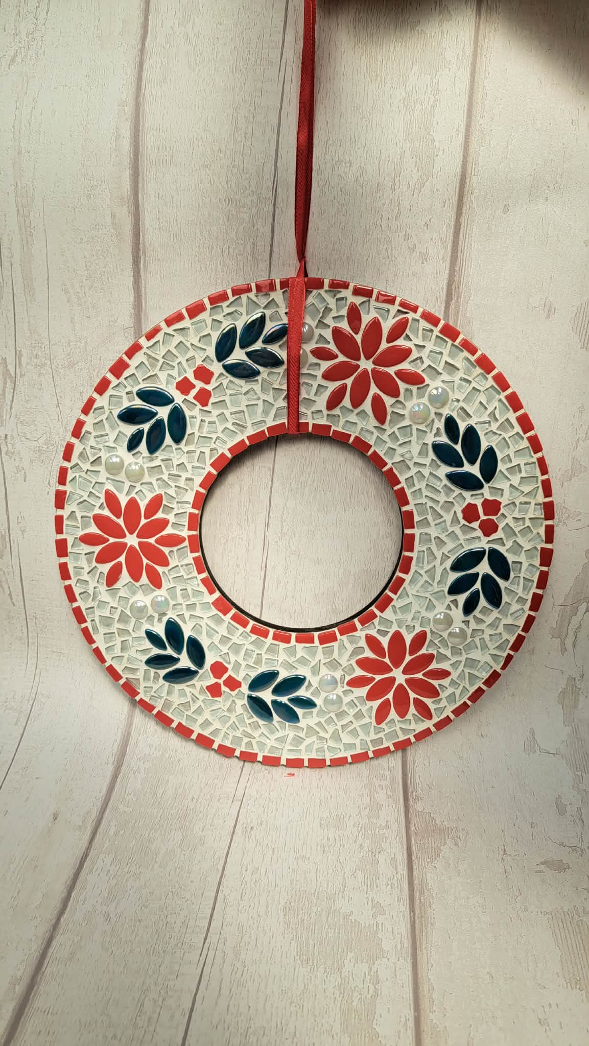 Mosaic Christmas Wreath