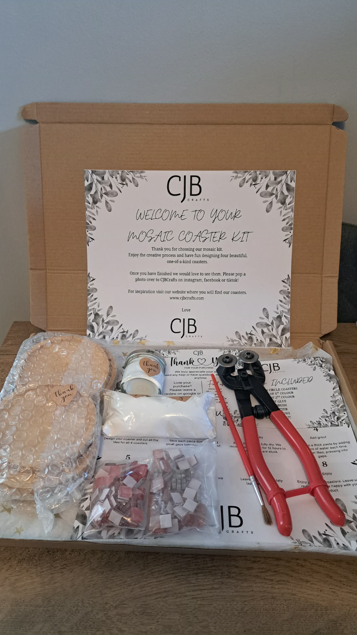 Mosaic DIY Starter Coaster Kit