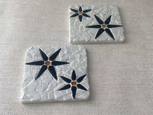 Square Flower Coasters