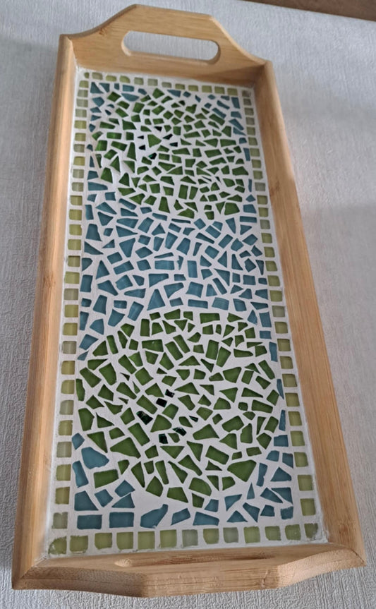 Mosaic Leaf Tray