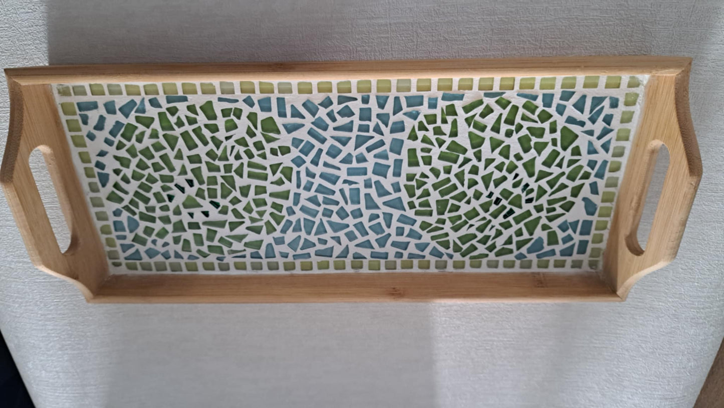 Mosaic Leaf Tray