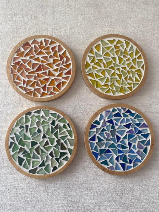 Mosaic Circle Coasters