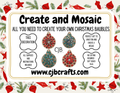 Baubles Tree Decoration Mosaic Kit