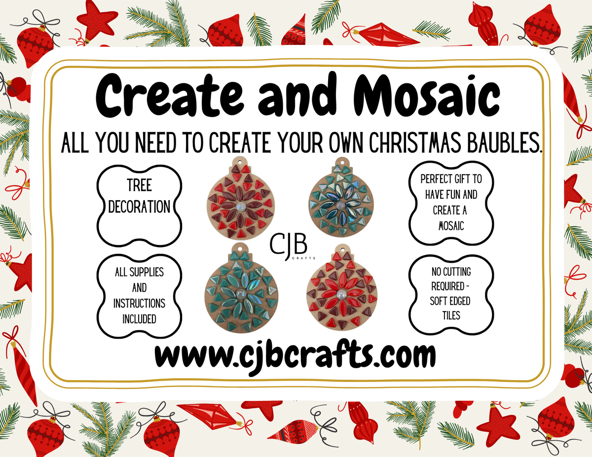 Baubles Tree Decoration Mosaic Kit