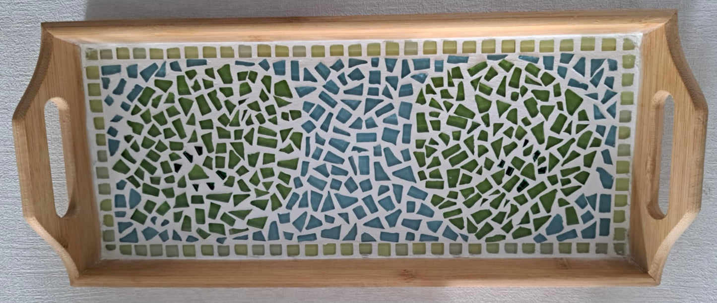 Mosaic Leaf Tray