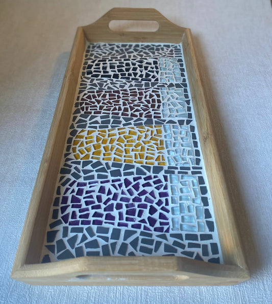 Mosaic Beer Glass Tray