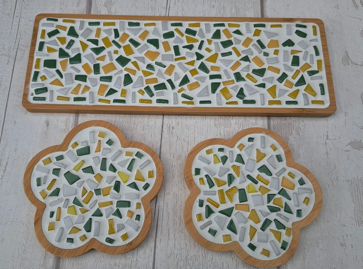 Small tray and 2 coasters