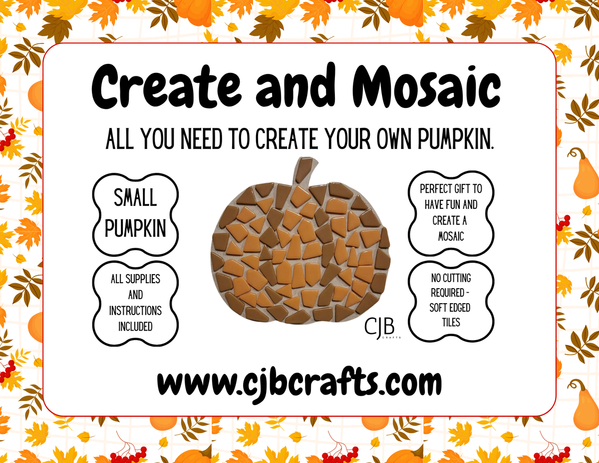 Small Pumpkin Mosaic Kit