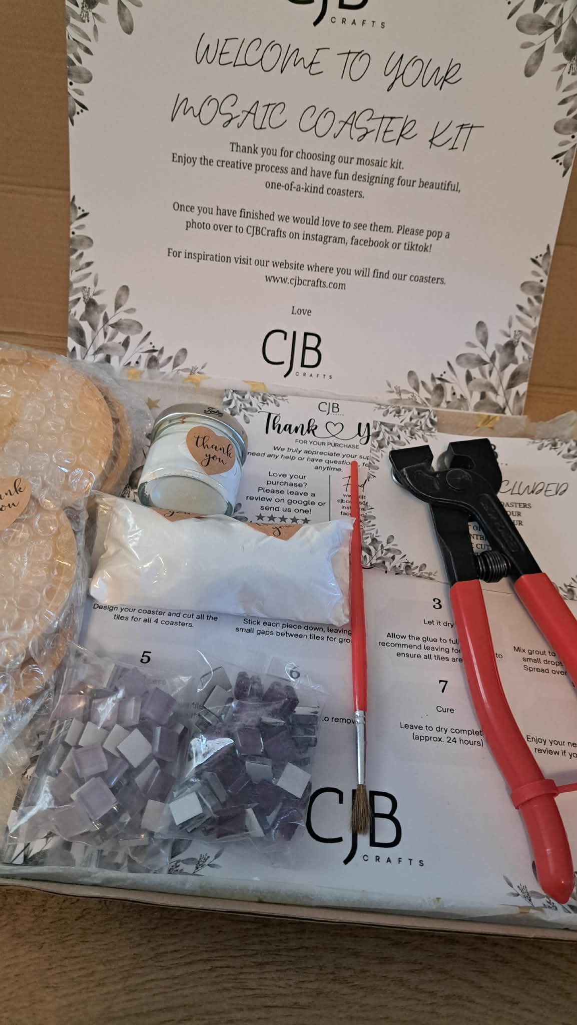 Mosaic DIY Starter Coaster Kit