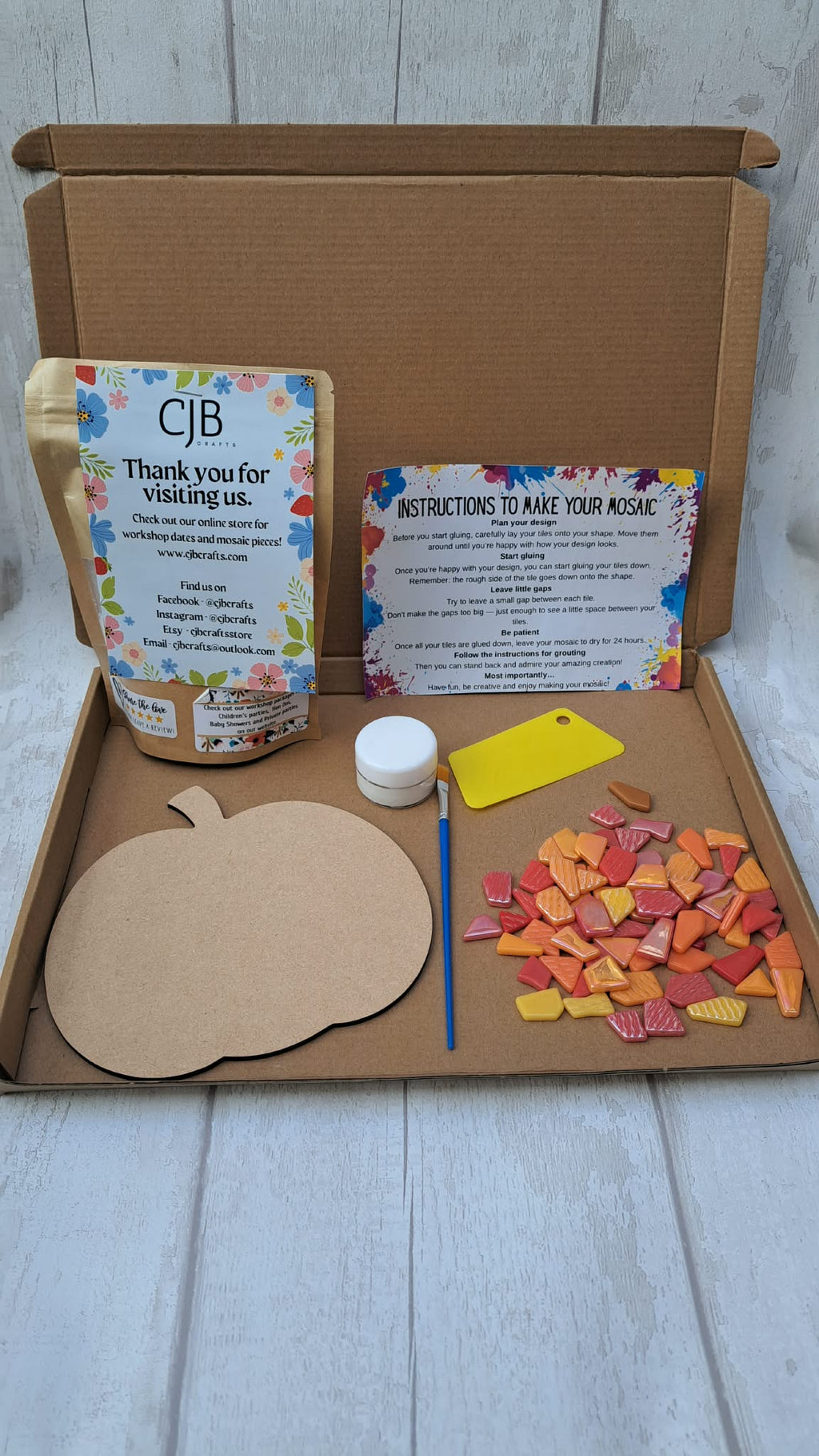 Small Pumpkin Mosaic Kit