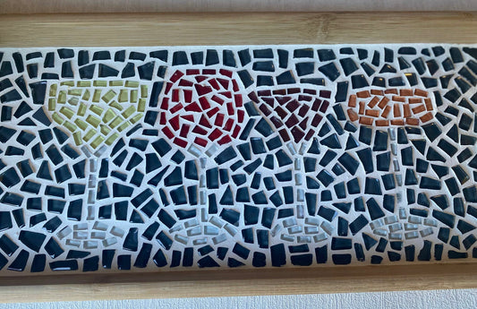 Mosaic Cocktail Glass Tray