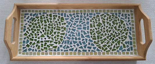 Mosaic Leaf Tray