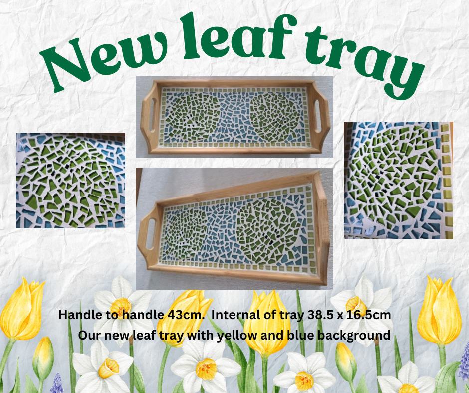 Mosaic Leaf Tray
