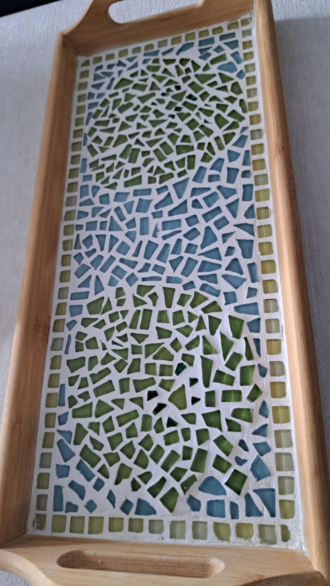 Mosaic Leaf Tray