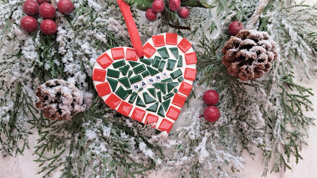 Christmas heart decoration