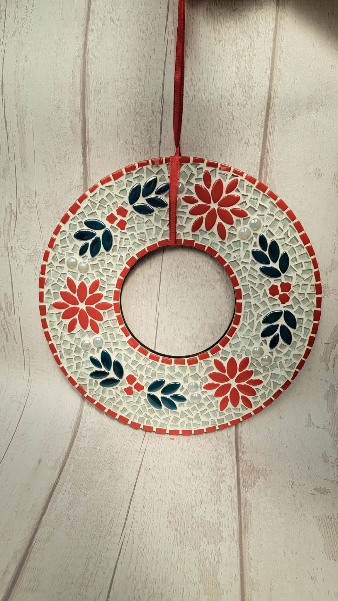 Mosaic Christmas Wreath