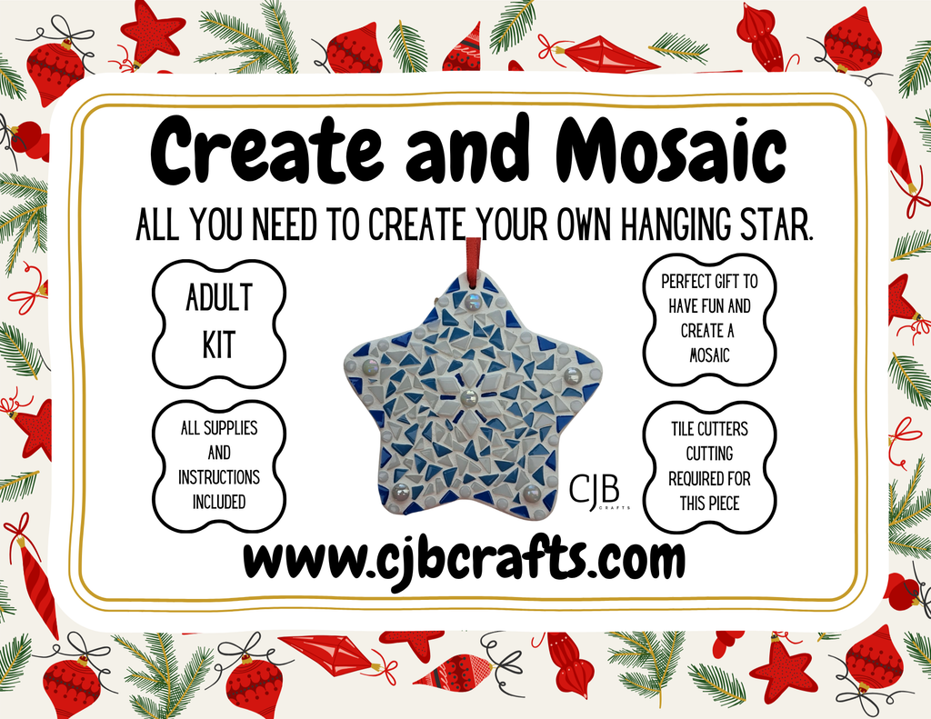 Christmas star mosaic kit