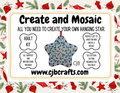 Christmas star mosaic kit
