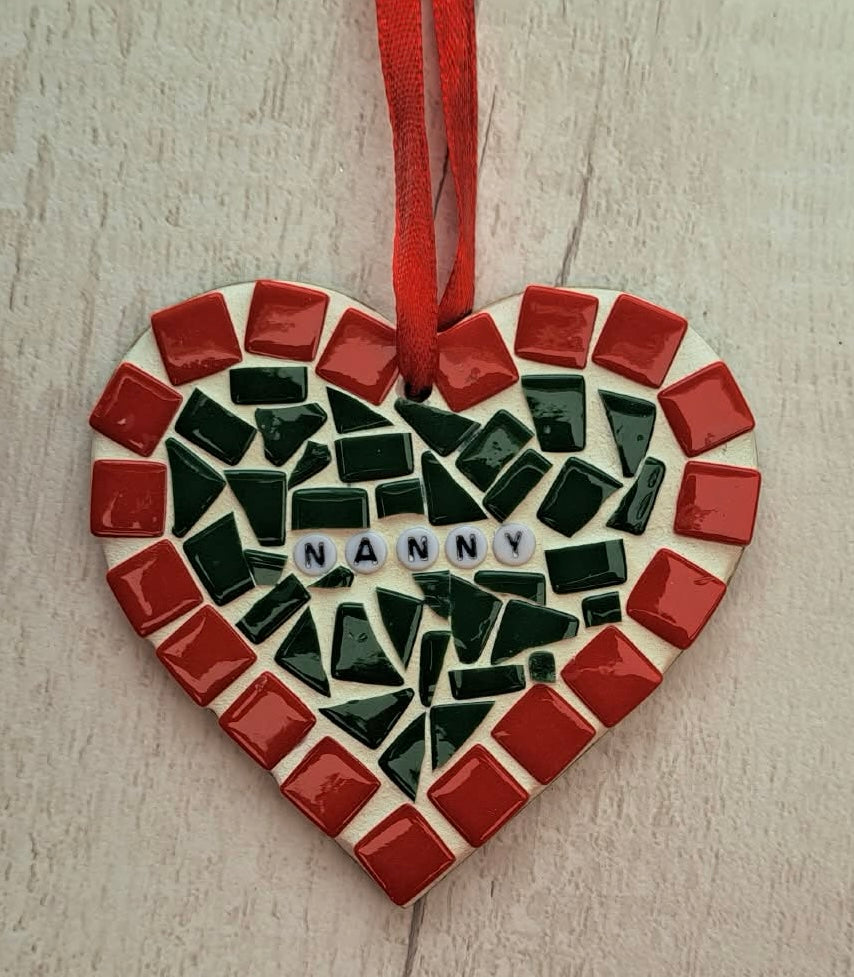 Christmas heart decoration