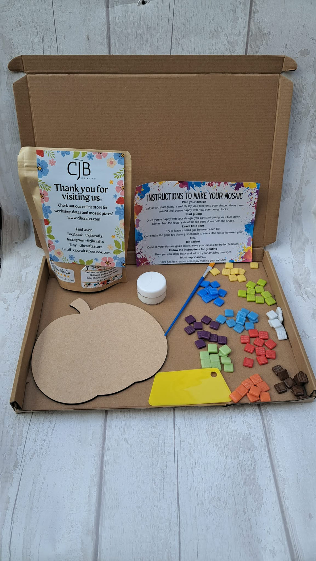 Small Pumpkin Mosaic Kit
