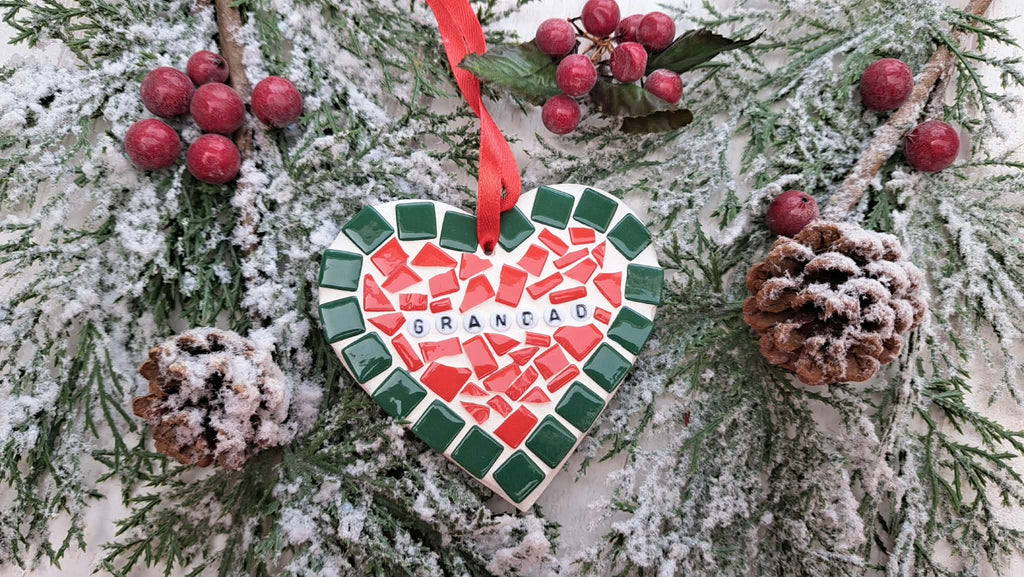 Christmas heart decoration
