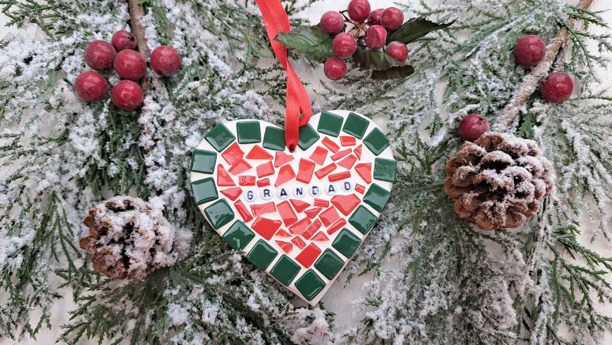 Christmas heart decoration
