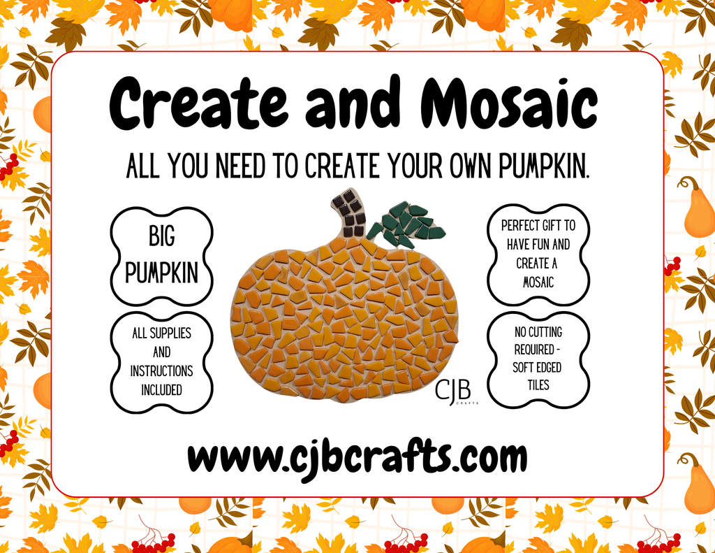 Large Pumpkin Mosaic Kit