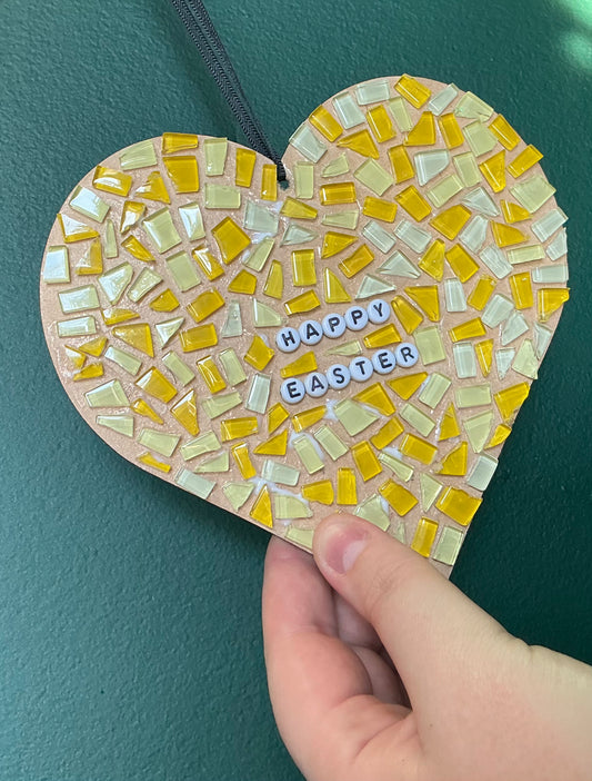 Mosaic Easter Heart Design