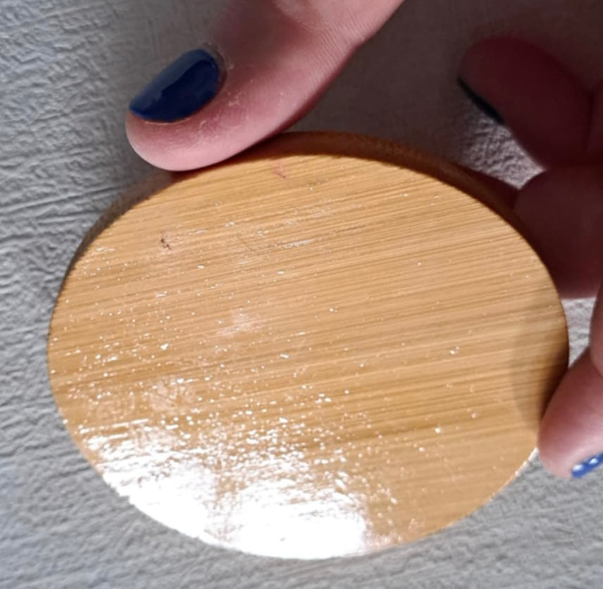 Varnished Mosaic Small Circle Candle Holders