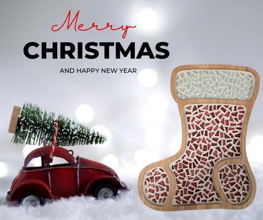 Mosaic Christmas Stocking
