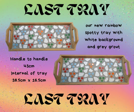 Mosaic Rainbow Spotty Tray