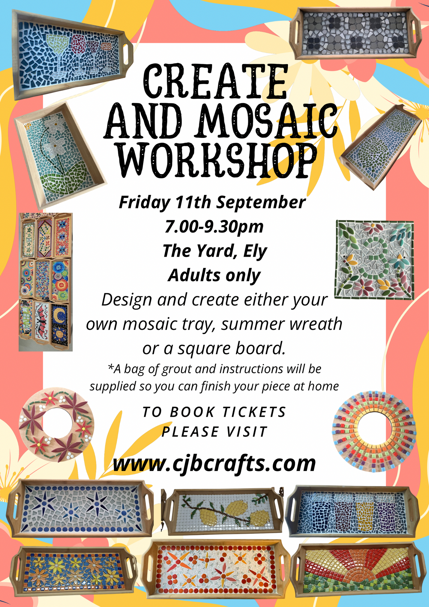 *11th September The Yard Ely Adults only Workshop*