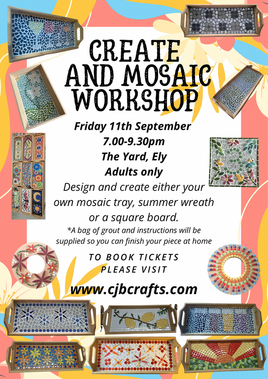 *11th September The Yard Ely Adults only Workshop*