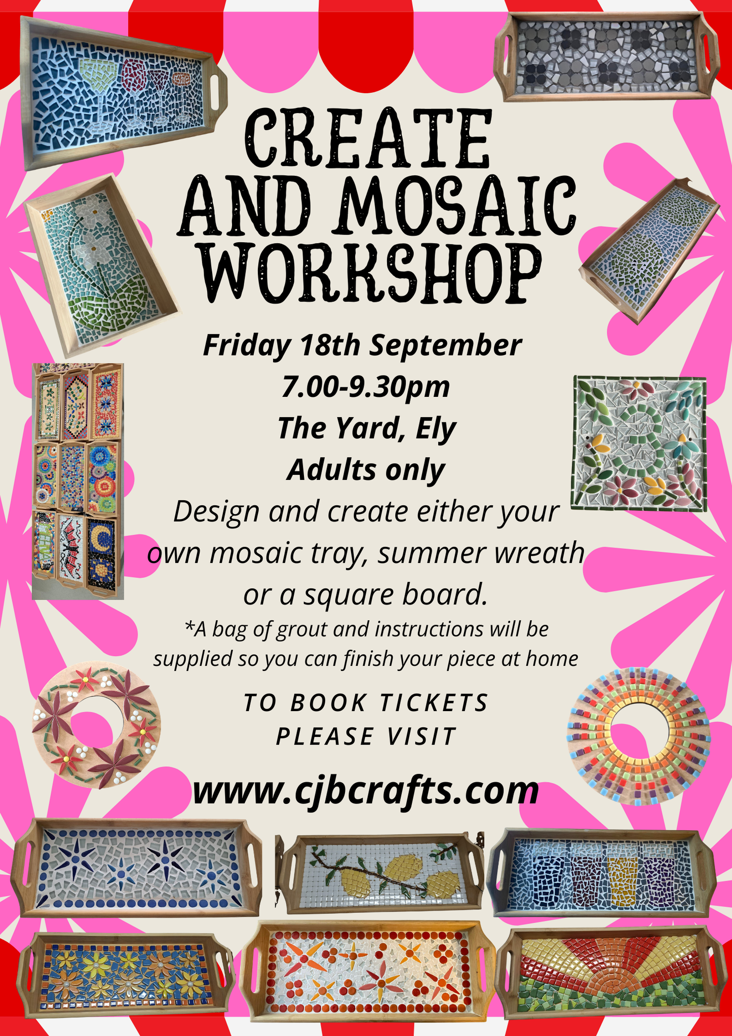 *18th September The Yard Ely Adults only Workshop*