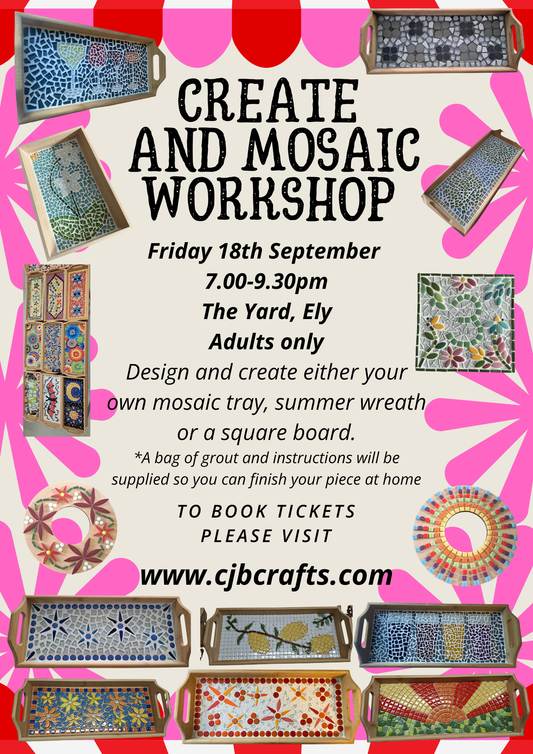 *18th September The Yard Ely Adults only Workshop*