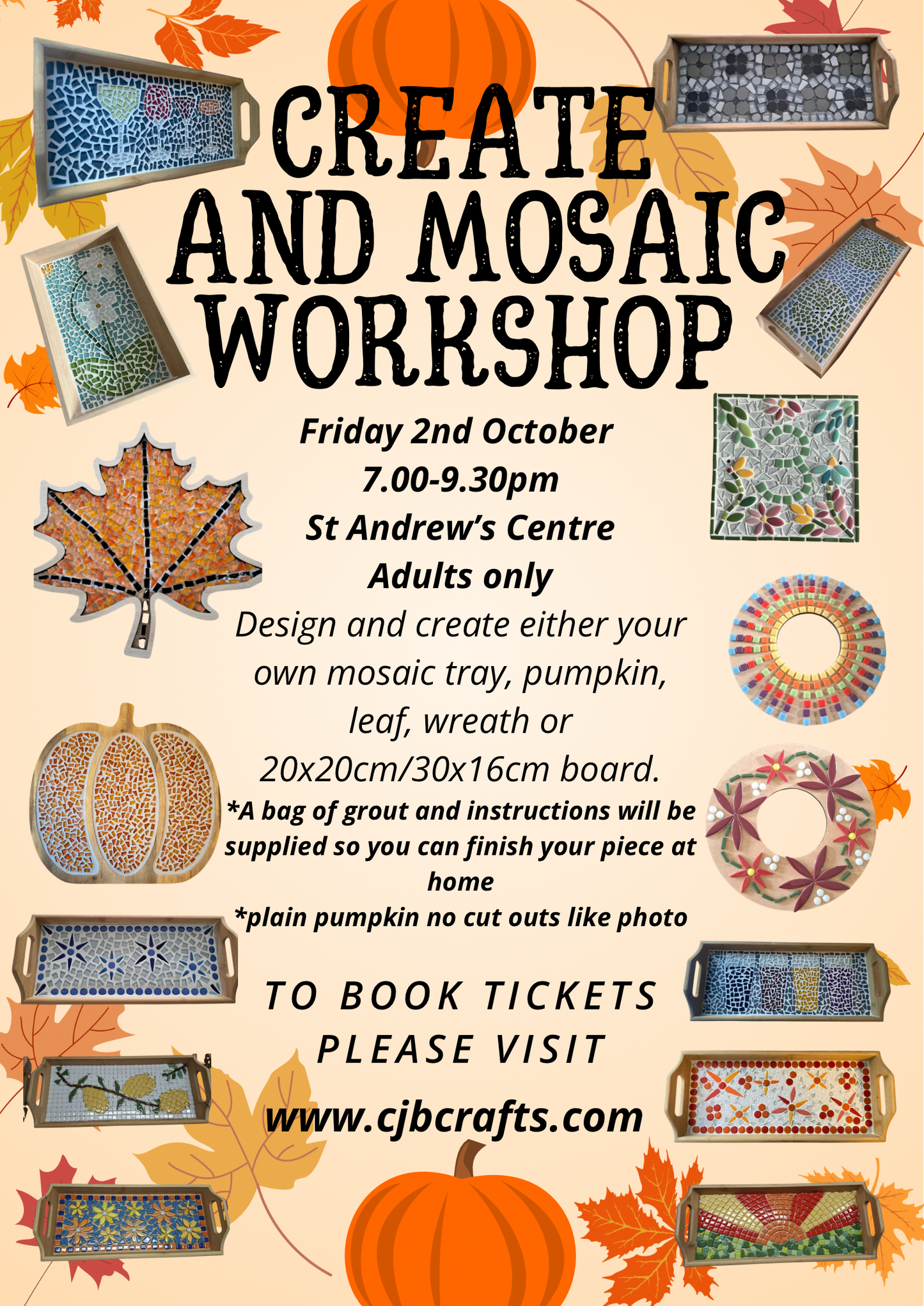 *St Andrews Centre Histon Adults only Workshop*