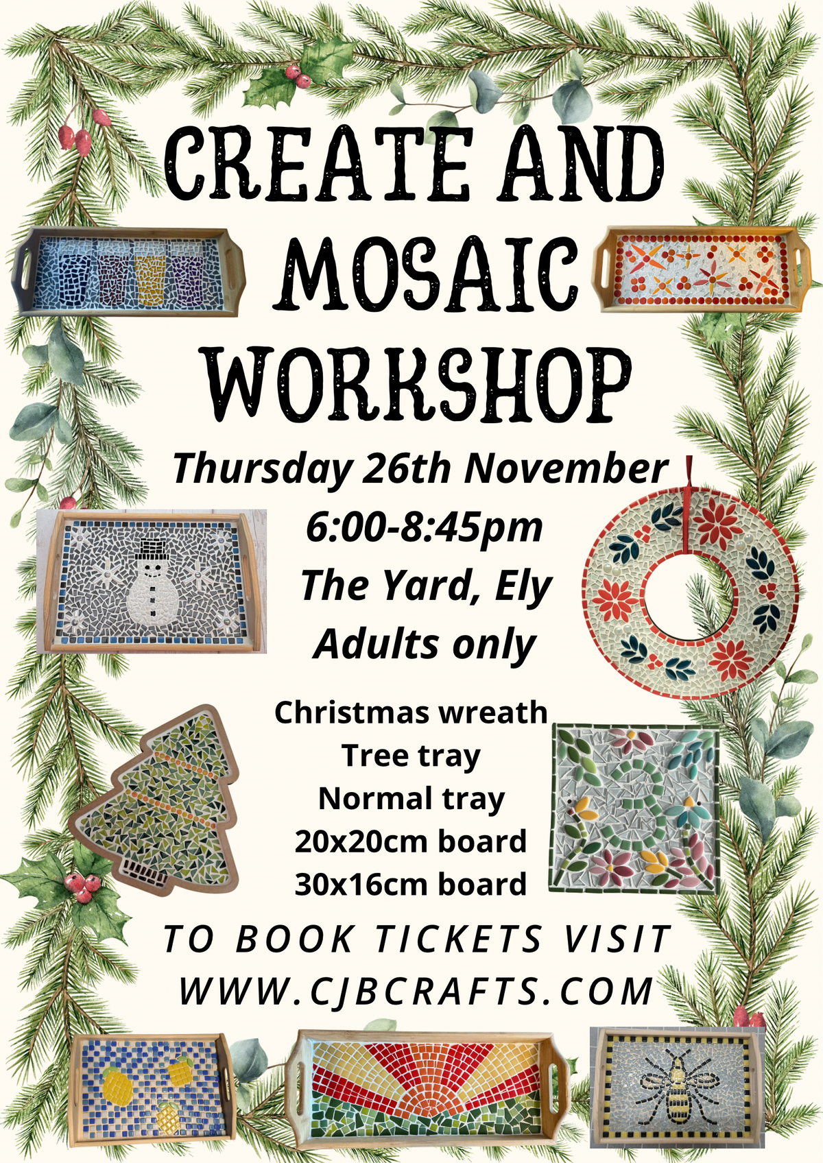*The Yard, Ely Adults only Christmas Workshop*