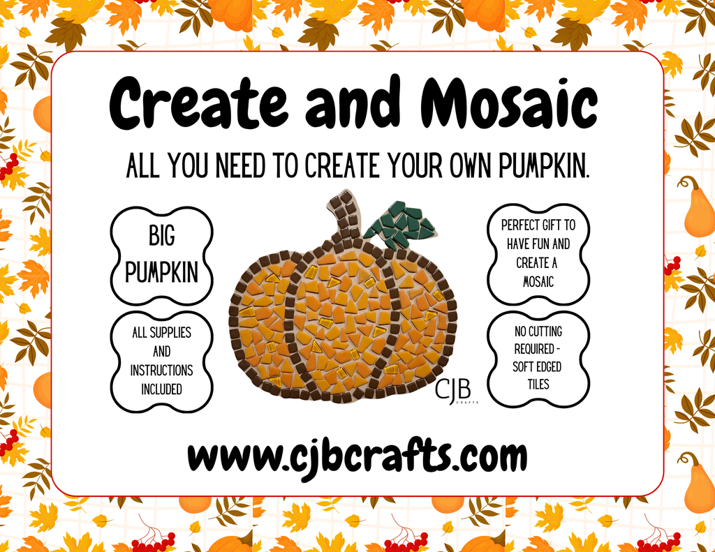 Large Pumpkin Mosaic Kit