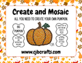 Large Pumpkin Mosaic Kit