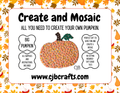 Large Pumpkin Mosaic Kit