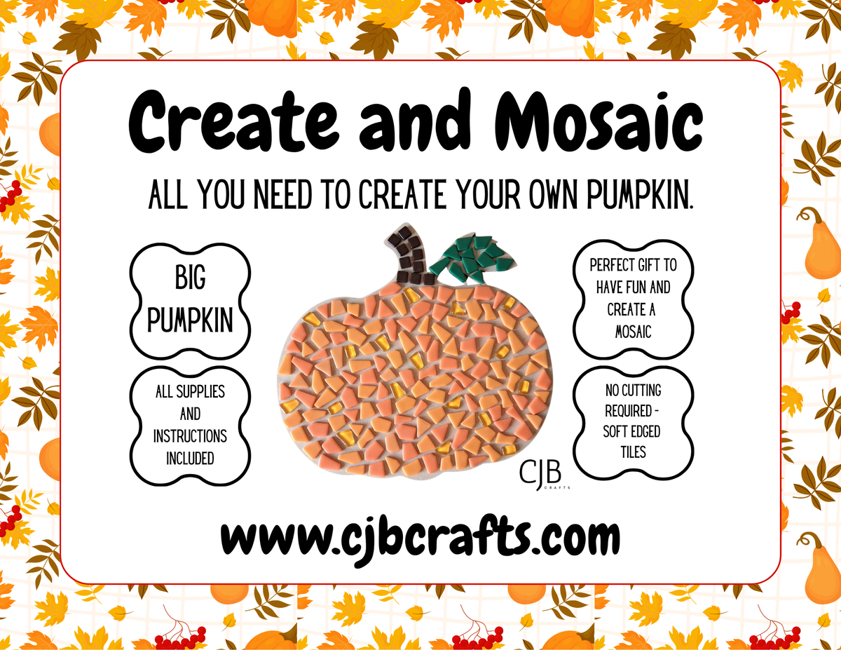 Large Pumpkin Mosaic Kit