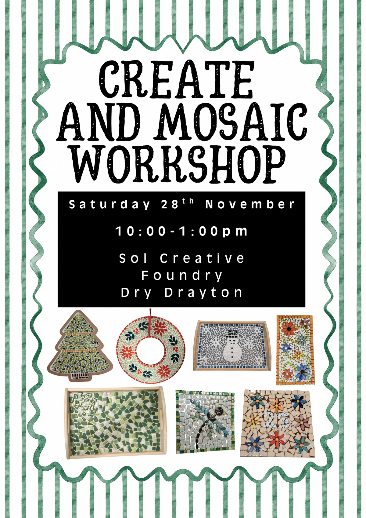 *Sol Foundry Dry Drayton Christmas workshop Adults only*