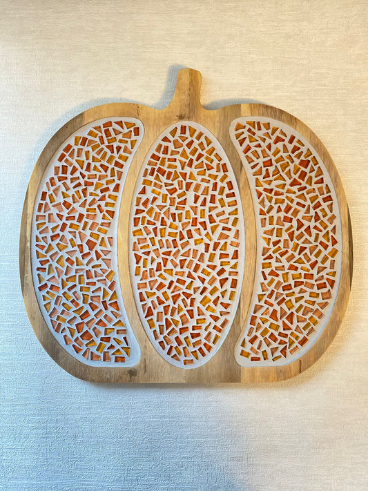 Mosaic Pumpkin Tray