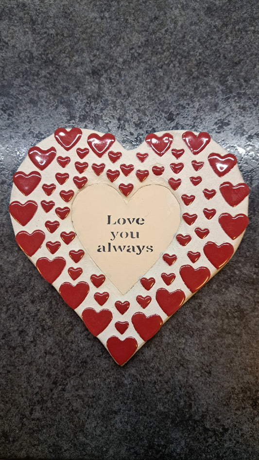 Handmade Heart Mosaic – “Love You Always”