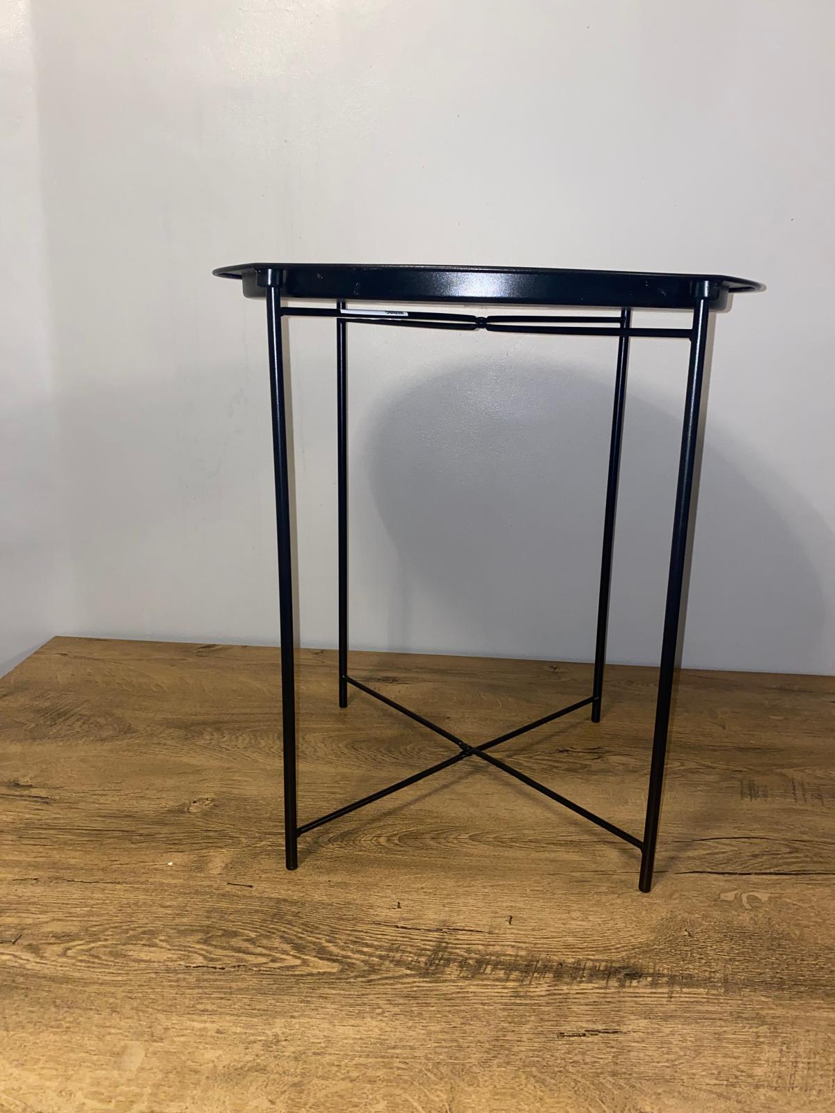 Round Blue Floral Mosaic Coffee Table